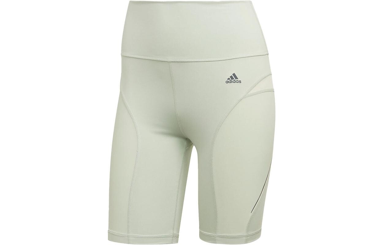 

Спортивные шорты женские льняные зеленые Adidas