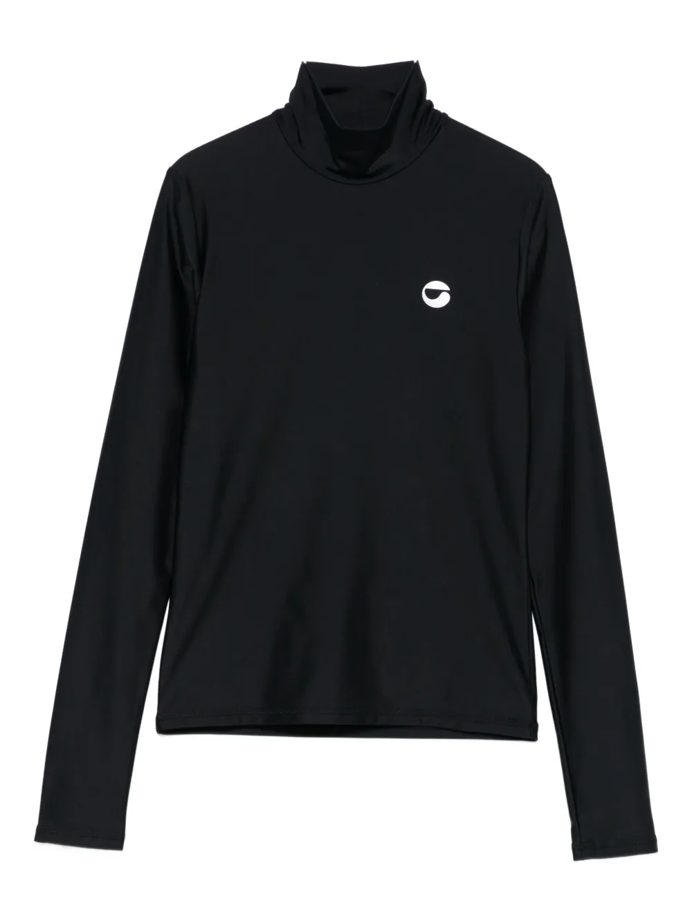 

Топ с длинными рукавами и высоким воротником COPERNI, черный