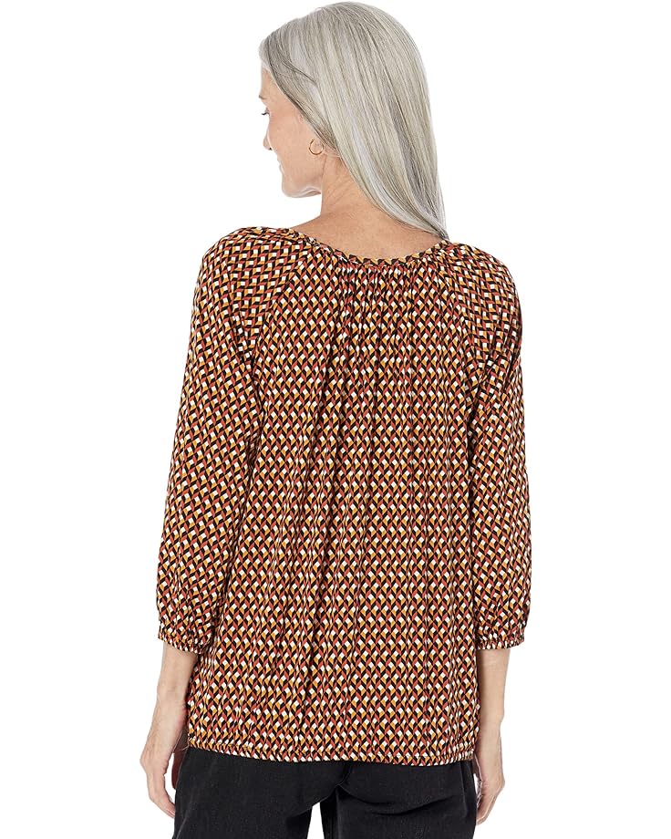 

Топ Michael Kors Geo Easy Peasant Top, цвет Marigold