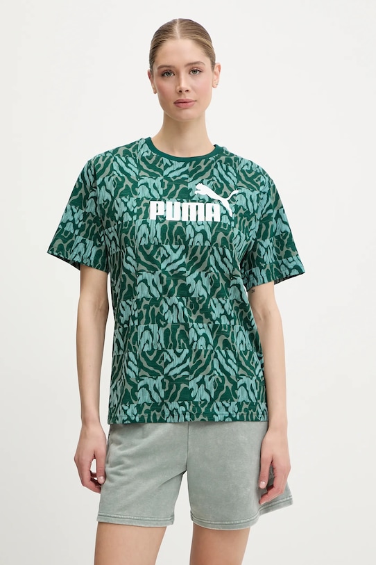 

Хлопковая футболка Puma, зеленый