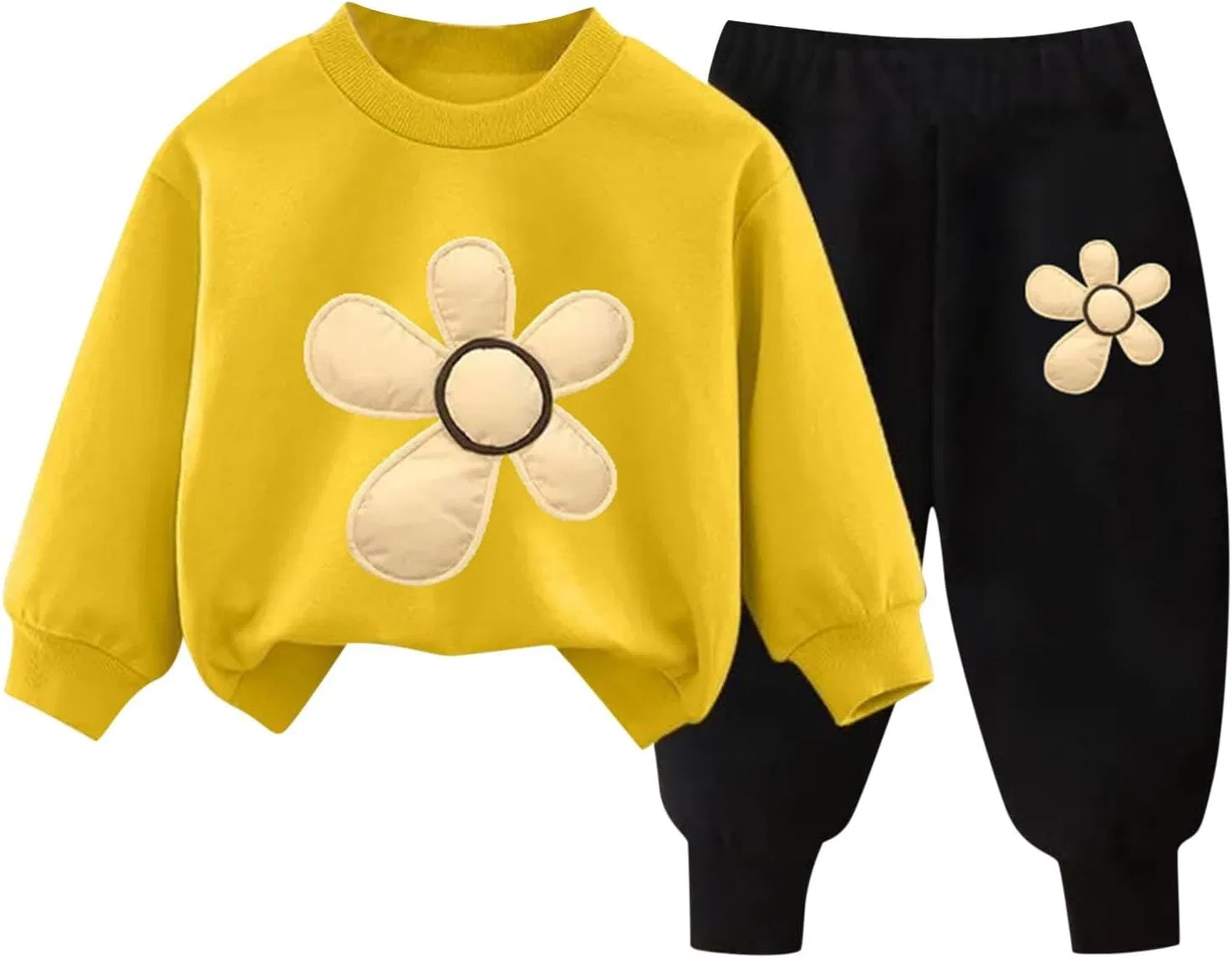 Детский спортивный костюм из полиэстера, Generic, 2 предмета, W-24 Mustard Yellow Boy Girl