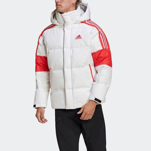 Пуховик adidas Warm Outdoor Sports Down Jacket Male White, белый — фото 3