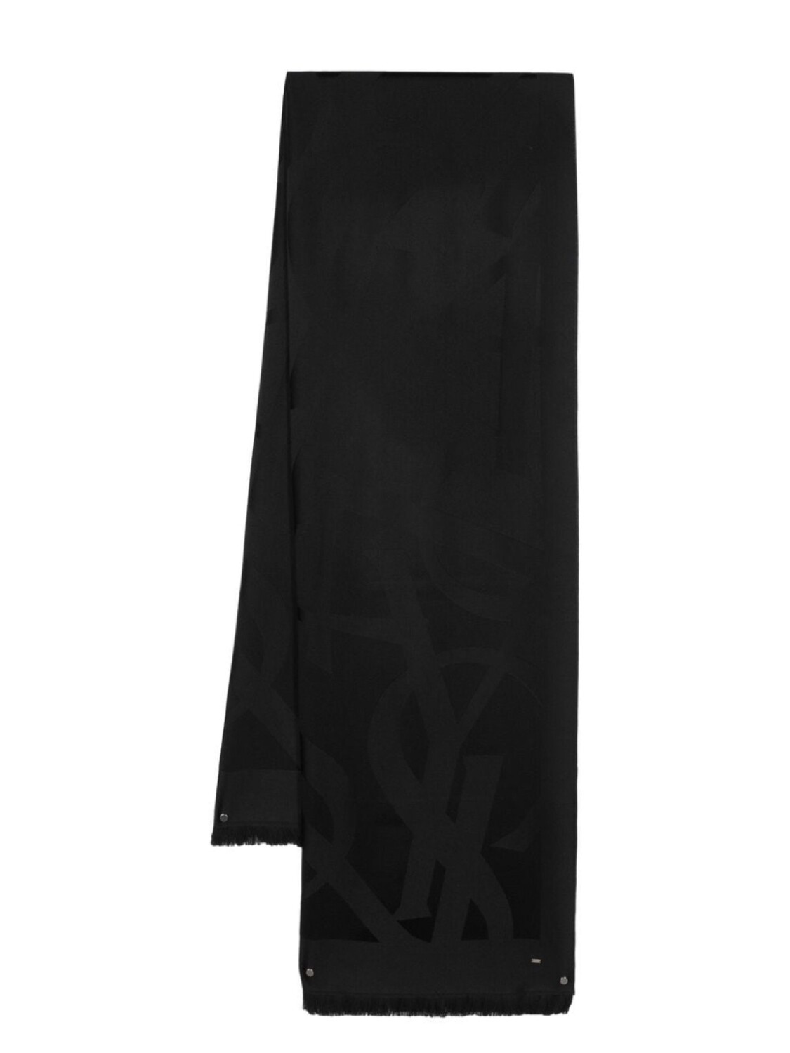 

Saint Laurent шарф с жаккардовым логотипом, черный