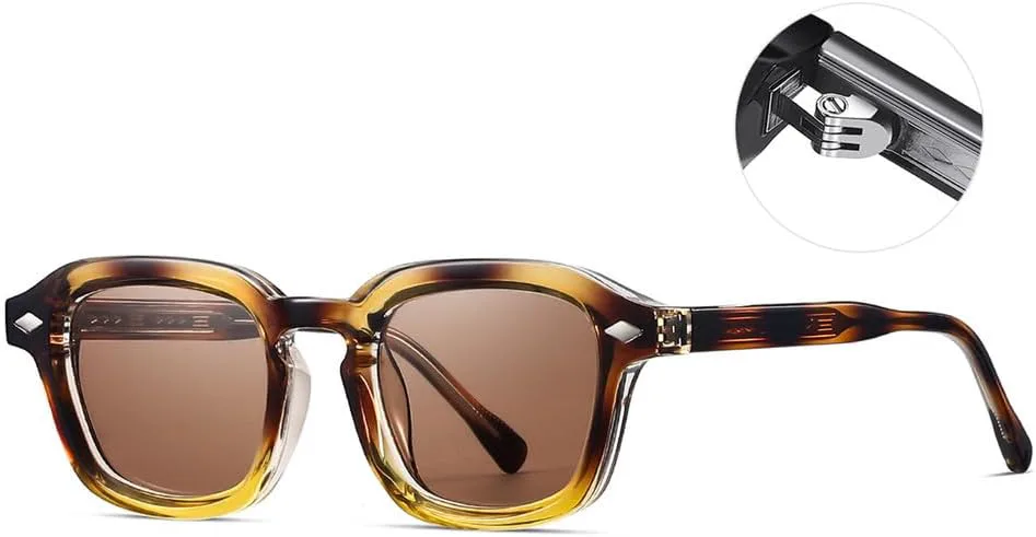 

Солнцезащитные очки UV400 - маленькая оправа в стиле панк с заклепками, для женщин и мужчин, для бега и занятий спортом на открытом воздухе UYPTK, Clear Black