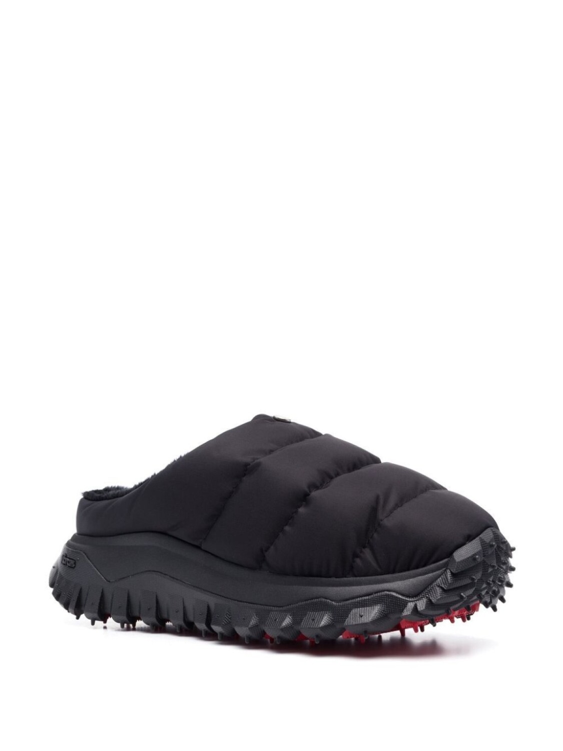 6 MONCLER 1017 ALYX 9SM стеганые шлепанцы с подкладкой из искусственного меха, черный — фото 2