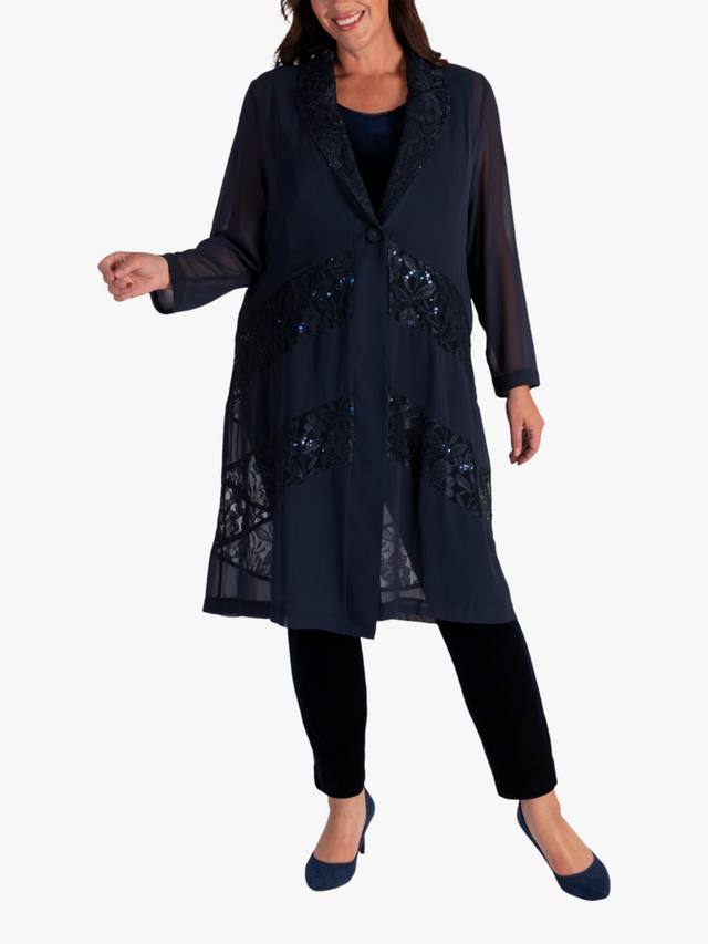 

Шифоновое пальто с одной пуговицей chesca