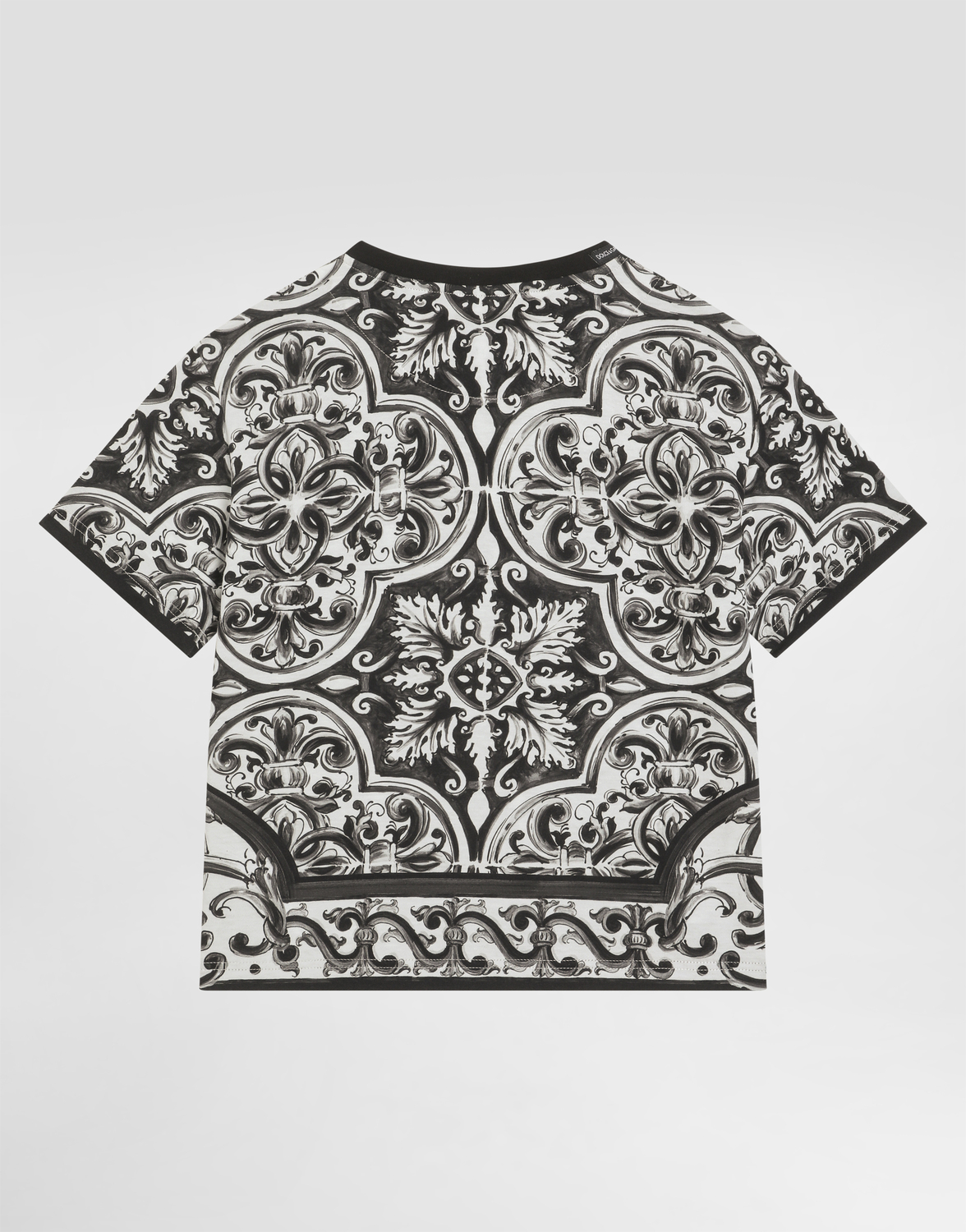 Футболка с коротким рукавом с принтом майолика Dolce&Gabbana, мультиколор — фото 2