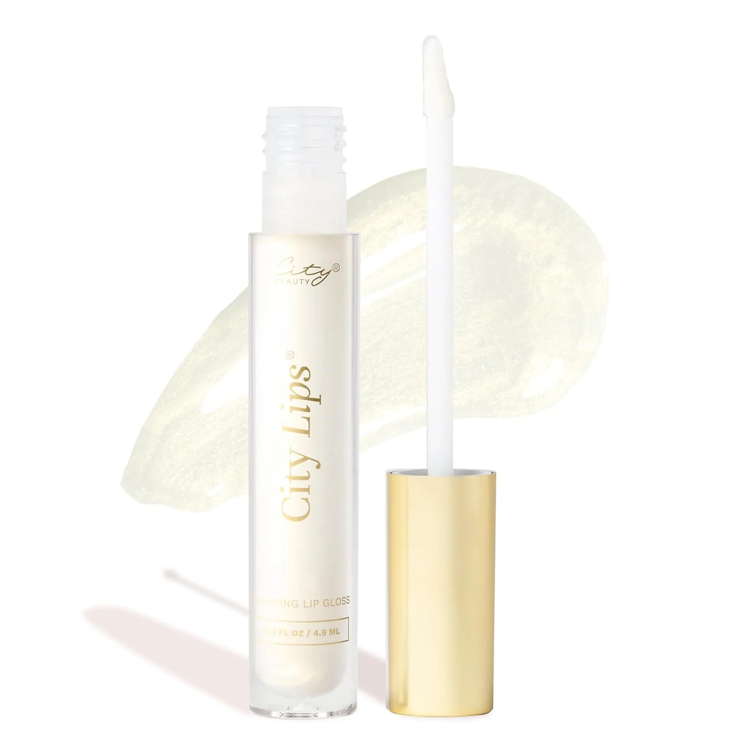 Блеск для губ City Beauty City Lips Plumping Lip Gloss - сияющий блеск для более полных и молодых губ | Увлажняющее и разглаживающее средство для губ с гиалуроновой кислотой, Midnight Sparkle