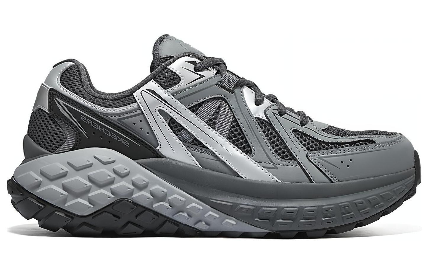 Кроссовки Skechers Sport Lifestyle Shoes Men Low-top Charcoal Color, цвет Charcoal — фото 2