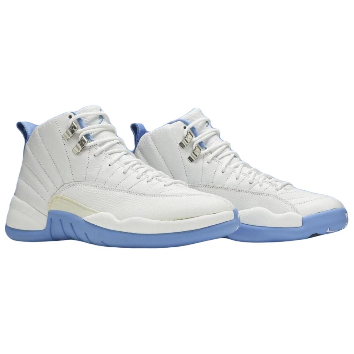 Кроссовки Air Jordan 12 Vintage Basketball Shoes Men High-top White, белый — фото 3