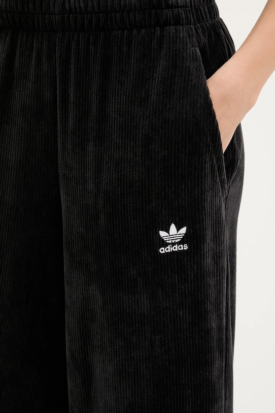 Вельветовые спортивные штаны essentials Adidas Originals, черный — фото 4