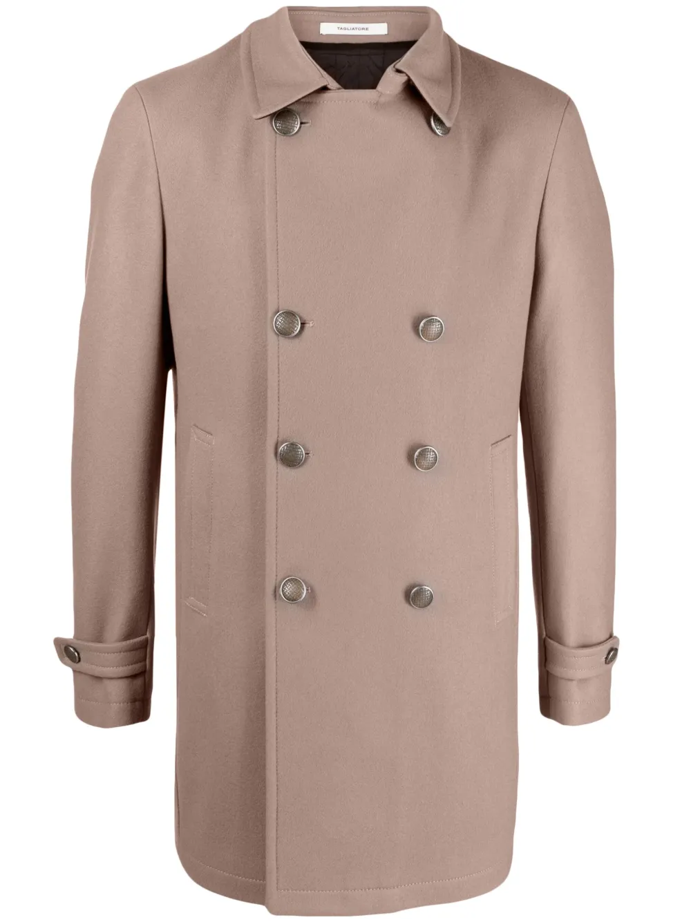 

Двубортное пальто с заостренными лацканами TAGLIATORE, нейтральный