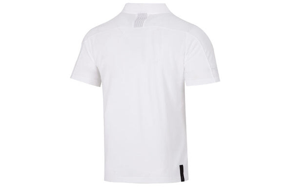 Футболка adidas Wj Solid Color Logo Micro Mark Athleisure Casual Sports Short Sleeve Polo Shirt White, мультиколор — фото 2