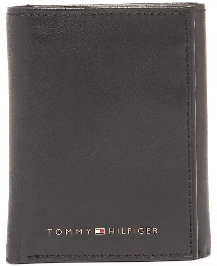 

Коллекция мужских кожаных кошельков тройного сложения Tommy Hilfiger, бежевый