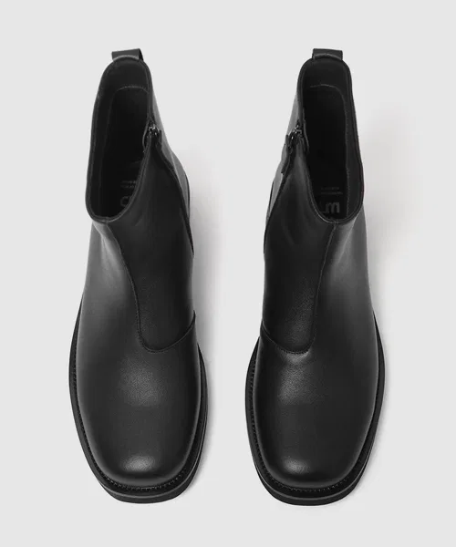 Ботинки Gordon Ankle Zip Up WE THE ROAD из натуральной кожи чёрные — фото 2