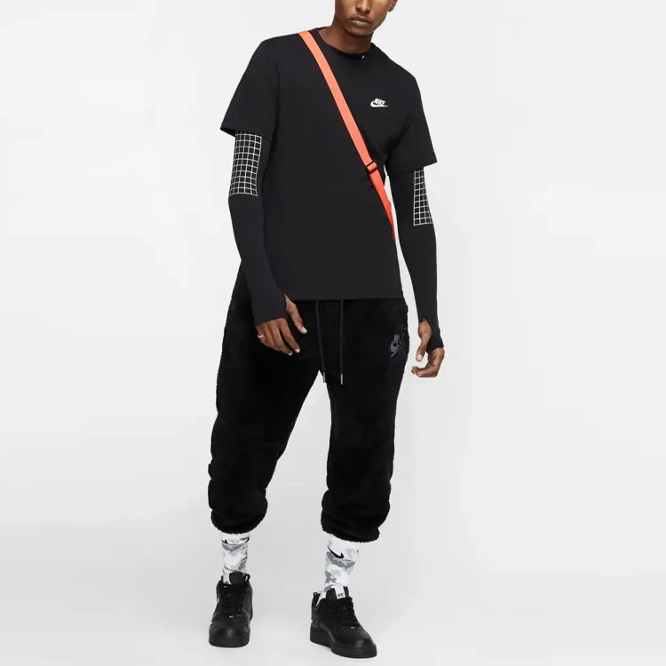 Nike Футболка спортивная мужская черная — фото 3