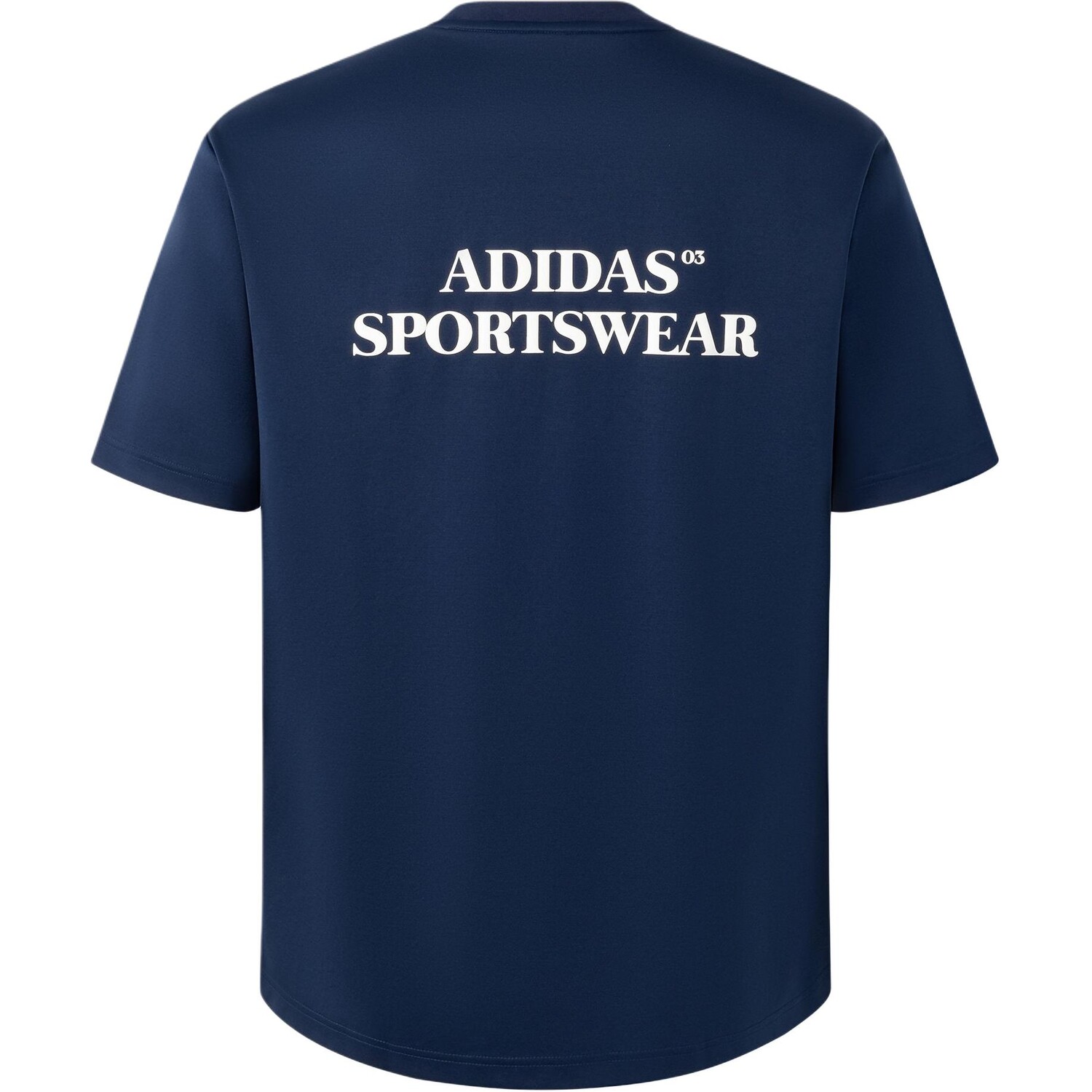 Футболка мужская Adidas студенческая, темно-синий — фото 2