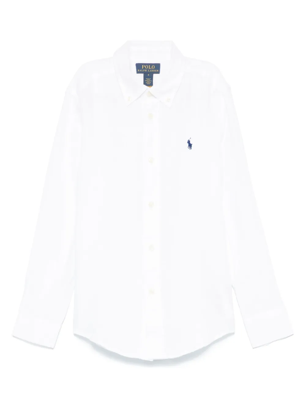 

Льняная рубашка POLO RALPH LAUREN KIDS, белый