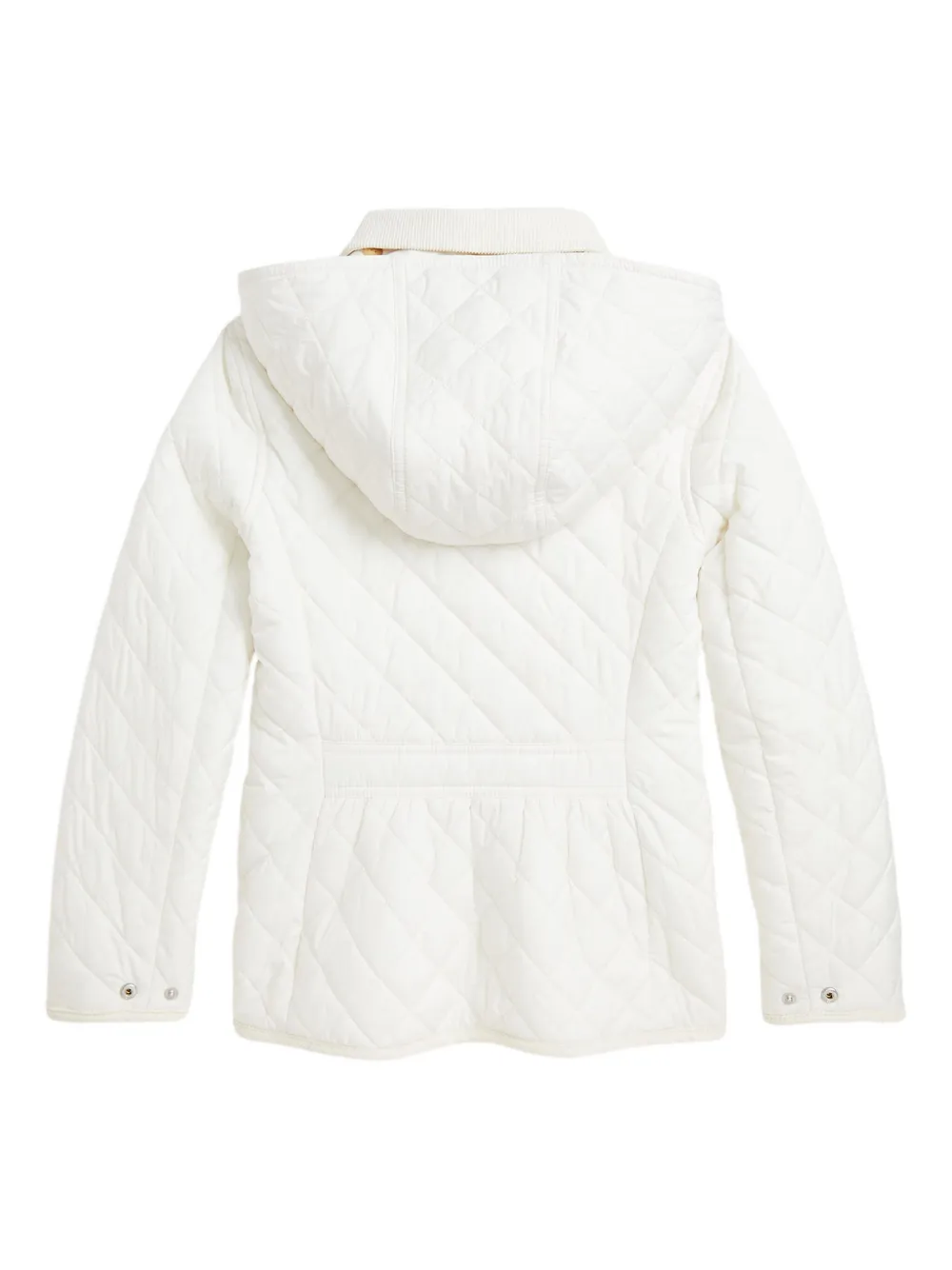 Стеганая куртка с вельветовым воротником Polo Ralph Lauren Kids, белый — фото 2