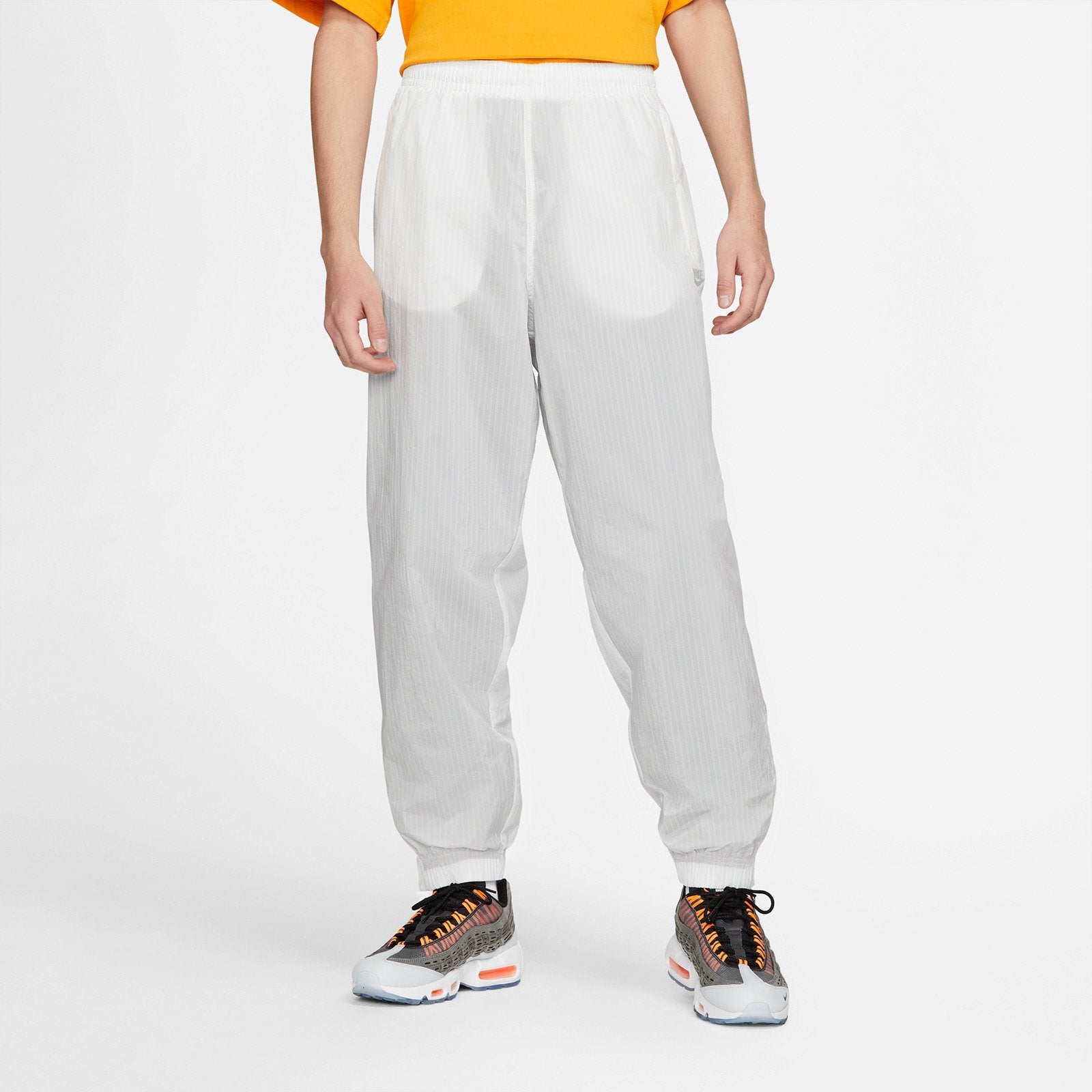 Спортивные брюки Nike Air x Kim Jones Crossover Reversible Stripe Zipper Sports Pants US Edition Couple Style White DH6585-100, белый — фото 4