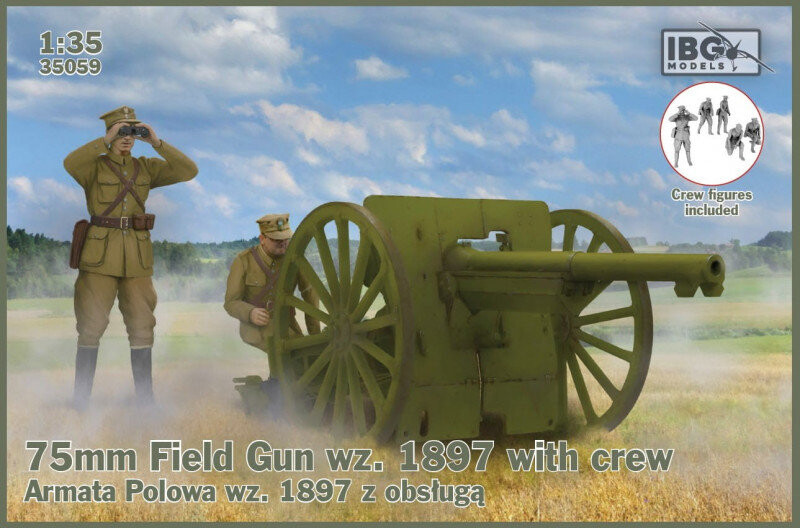 

Ibg, комплект модели 75Mm Field Gun Mz.1897 с фигурками IBG Models