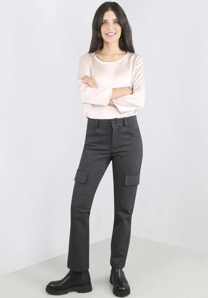

Пожалуйста, джинсовые брюки-карго Please Jeans, антрацит