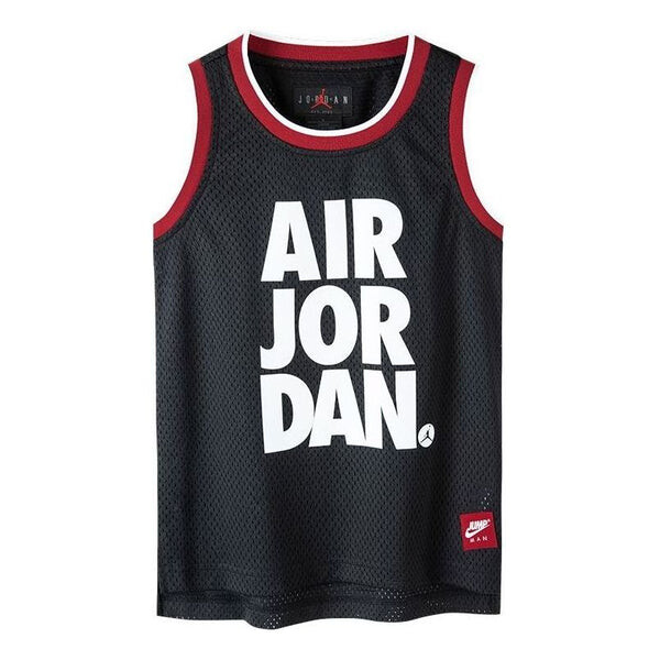 

Спортивная футболка mesh jersey 'black red white' Air Jordan, черный