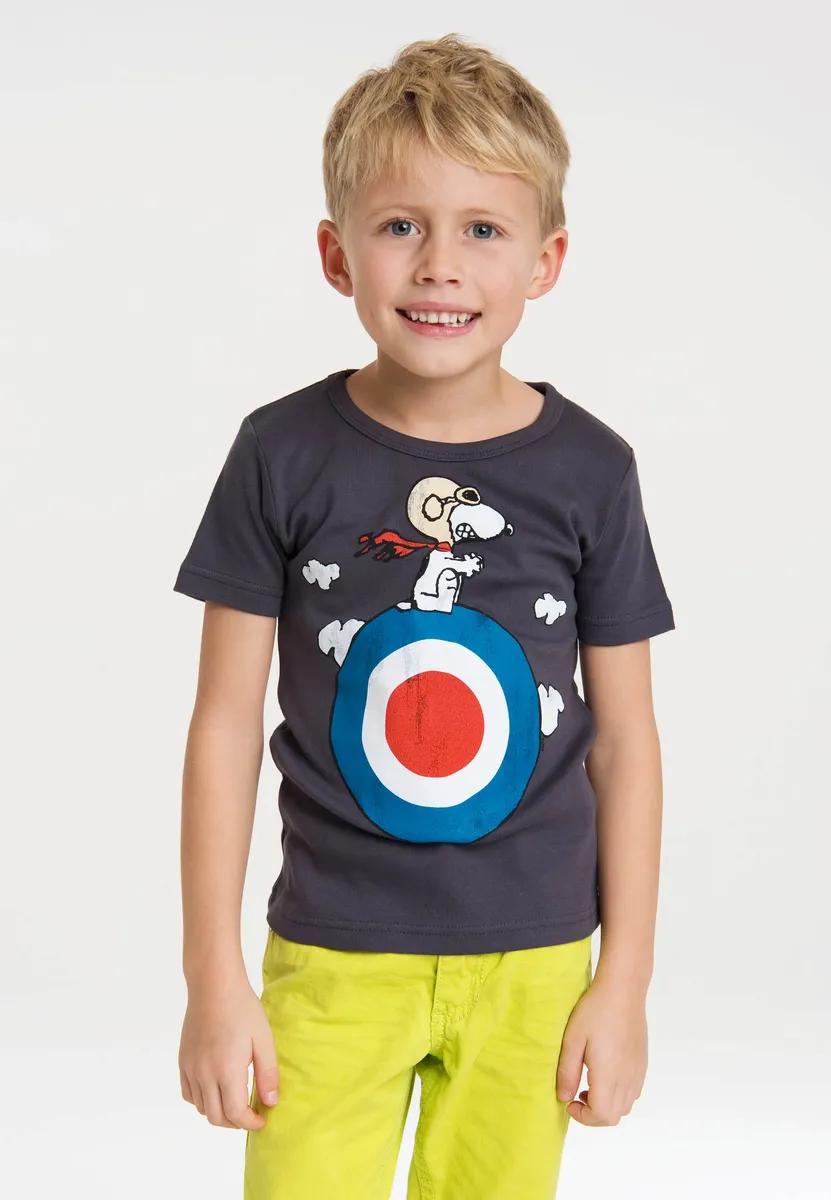 

Футболка Logoshirt "Snoopy - Target" с лицензионным оригинальным дизайном, серый
