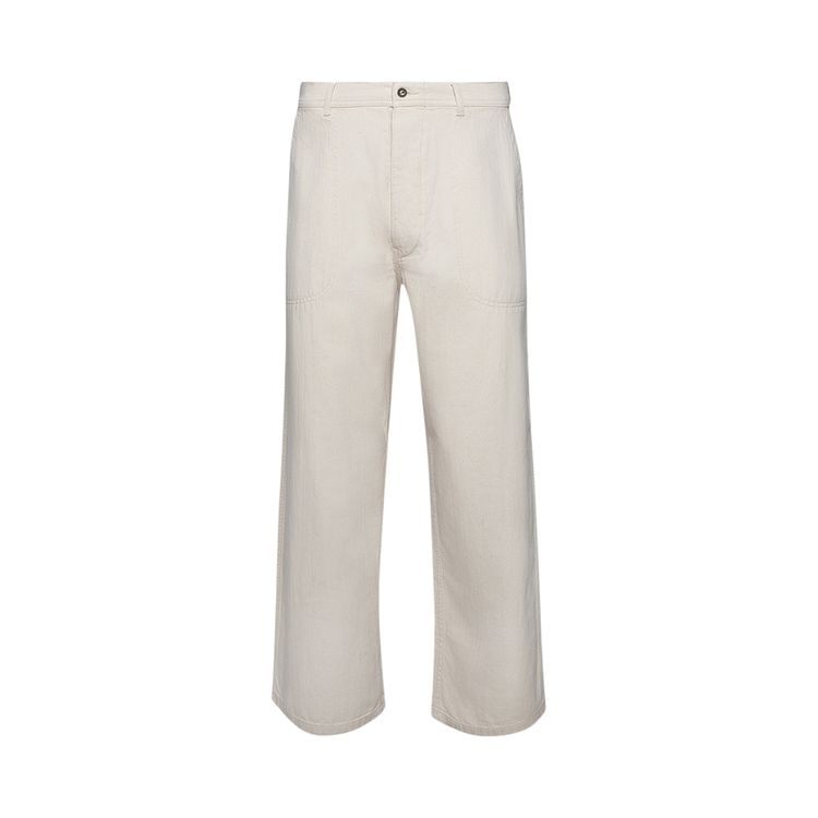 

Брюки Maison Margiela High Waisted Trousers 'Ivory', белый