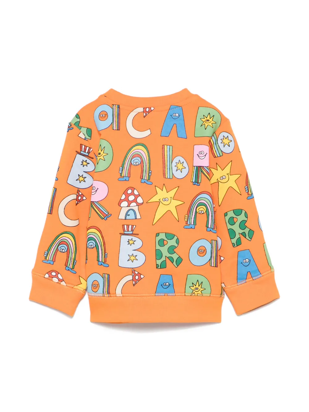 Толстовка с принтом Stella McCartney Kids, оранжевый — фото 2