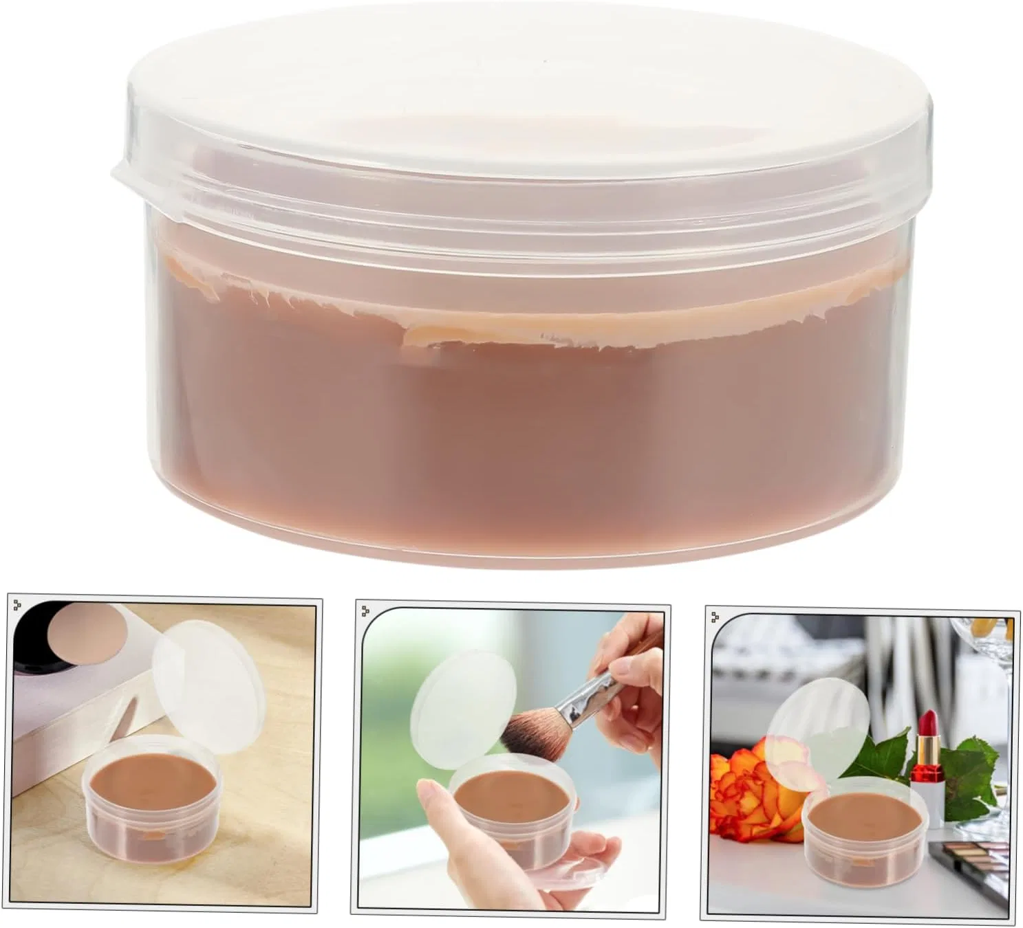 Воск для моделирования скульптурный Skin Shape Wax Complement Scar Makeup WOFASHPURET 50 г светло-коричневый — фото 3