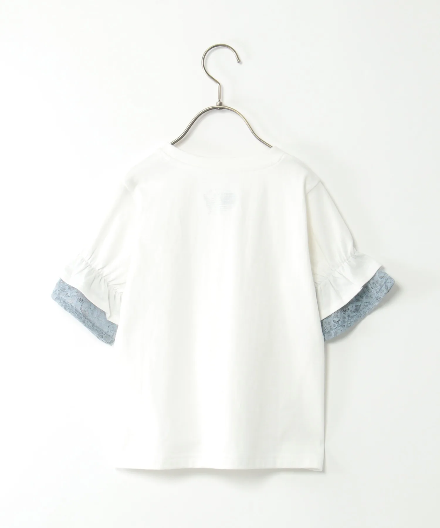 Детская футболка с кружевными рукавами USA Cotton ikka черная — фото 3