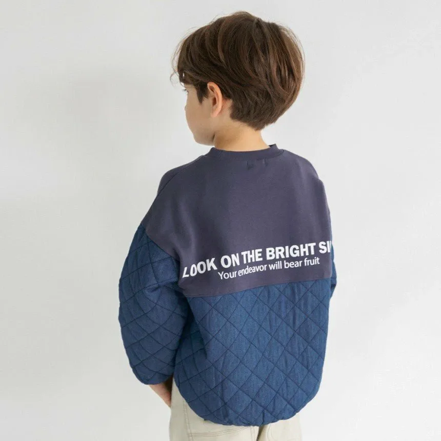 Стеганая толстовка с ромбовидным узором Branshes, цвет Navy Blue
