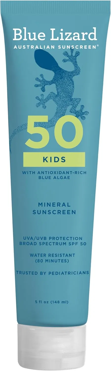 Детский солнцезащитный лосьон Blue Lizard Australian Sunscreen SPF 50+, 5 унций, крем
