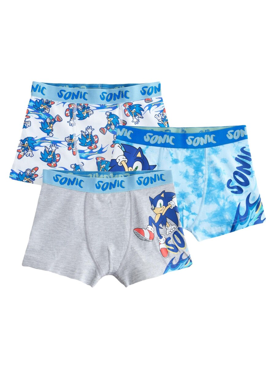 

Трусы Next Sonic, цвет Light blue/mottled grey/White