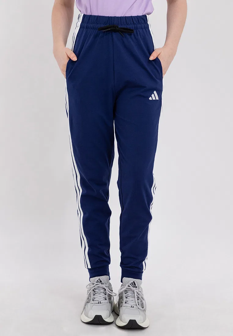 Трикотажные спортивные брюки, прямые, модель 3-Stripes Jogger, adidas Essentials, темно-синий