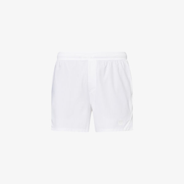 

Полосатые теннисные шорты 5" из сетки Lululemon, белый