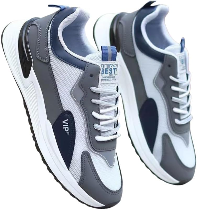 

Мужские повседневные спортивные кроссовки с резиновой подошвой, противоскользящие и прочные, подходят для ежедневного использования на улице Clolinde, серый