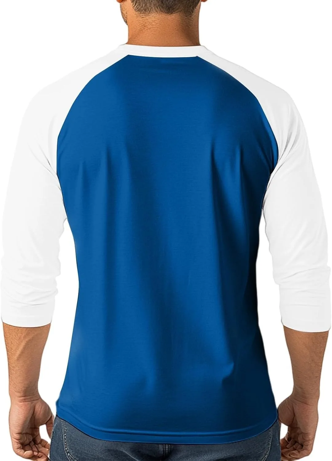 Мужская футболка Henley с коротким рукавом Raglan, легкая и влагоотводящая — фото 4