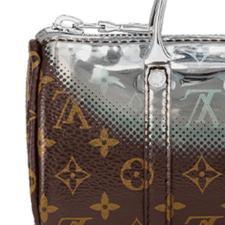 LOUIS VUITTON Небула мини косметичка держатель для ключей и подвеска для сумки металлик — фото 4