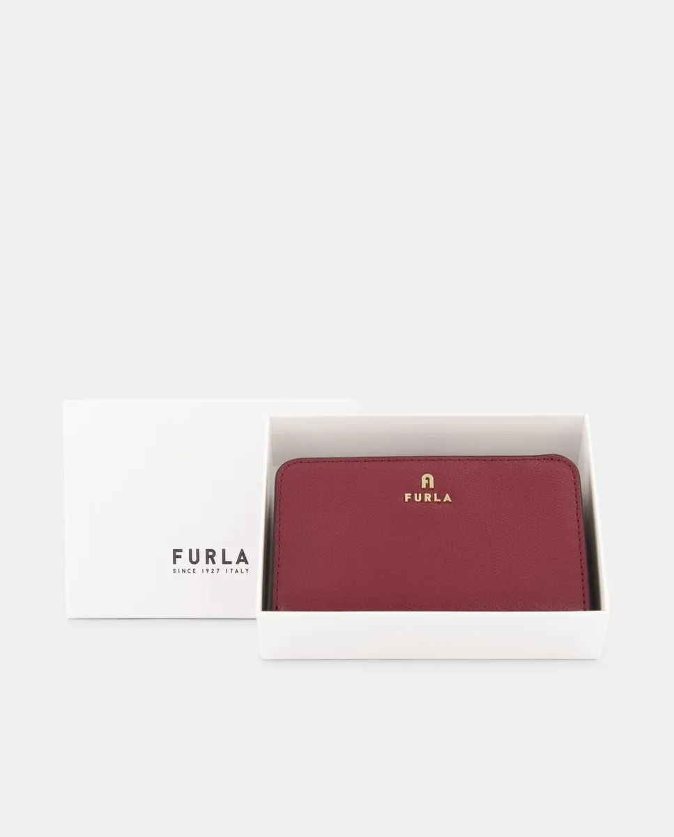

Красный кожаный кошелек Furla, красный