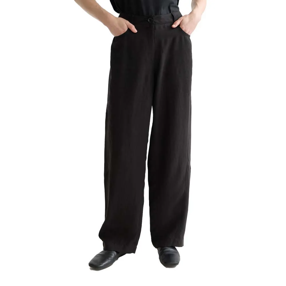 

Брюки с высокой талией Scotch & Soda Lotus Barrel, черный