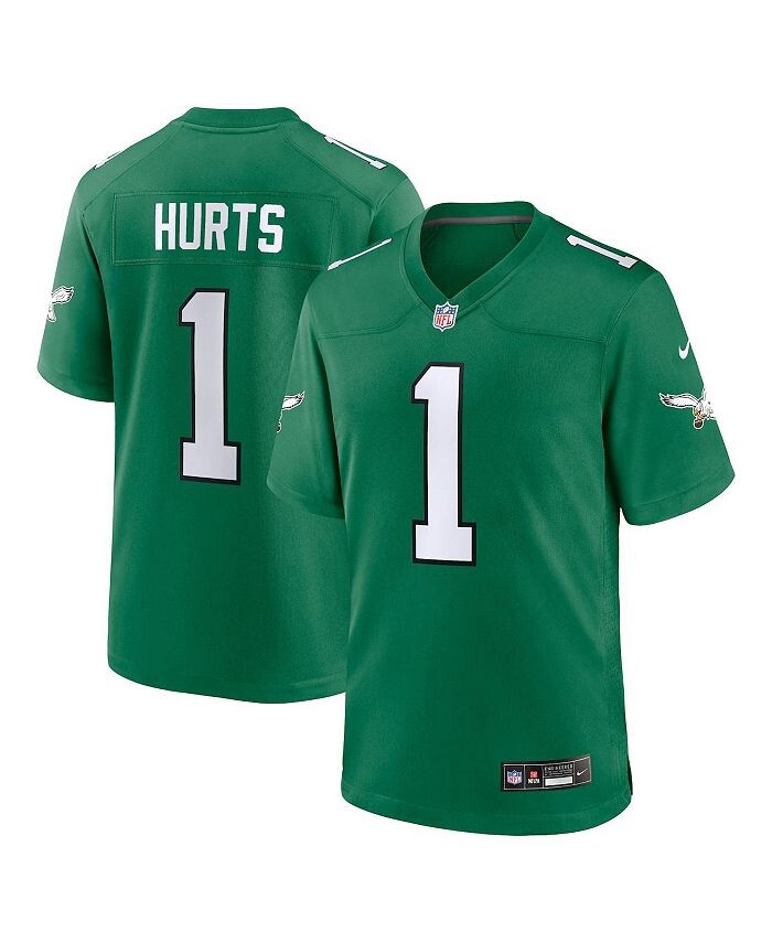

Футболка Big Boys Jalen Hurts Kelly Green Philadelphia Eagles Alternate Player Game Jersey Nike, зеленый