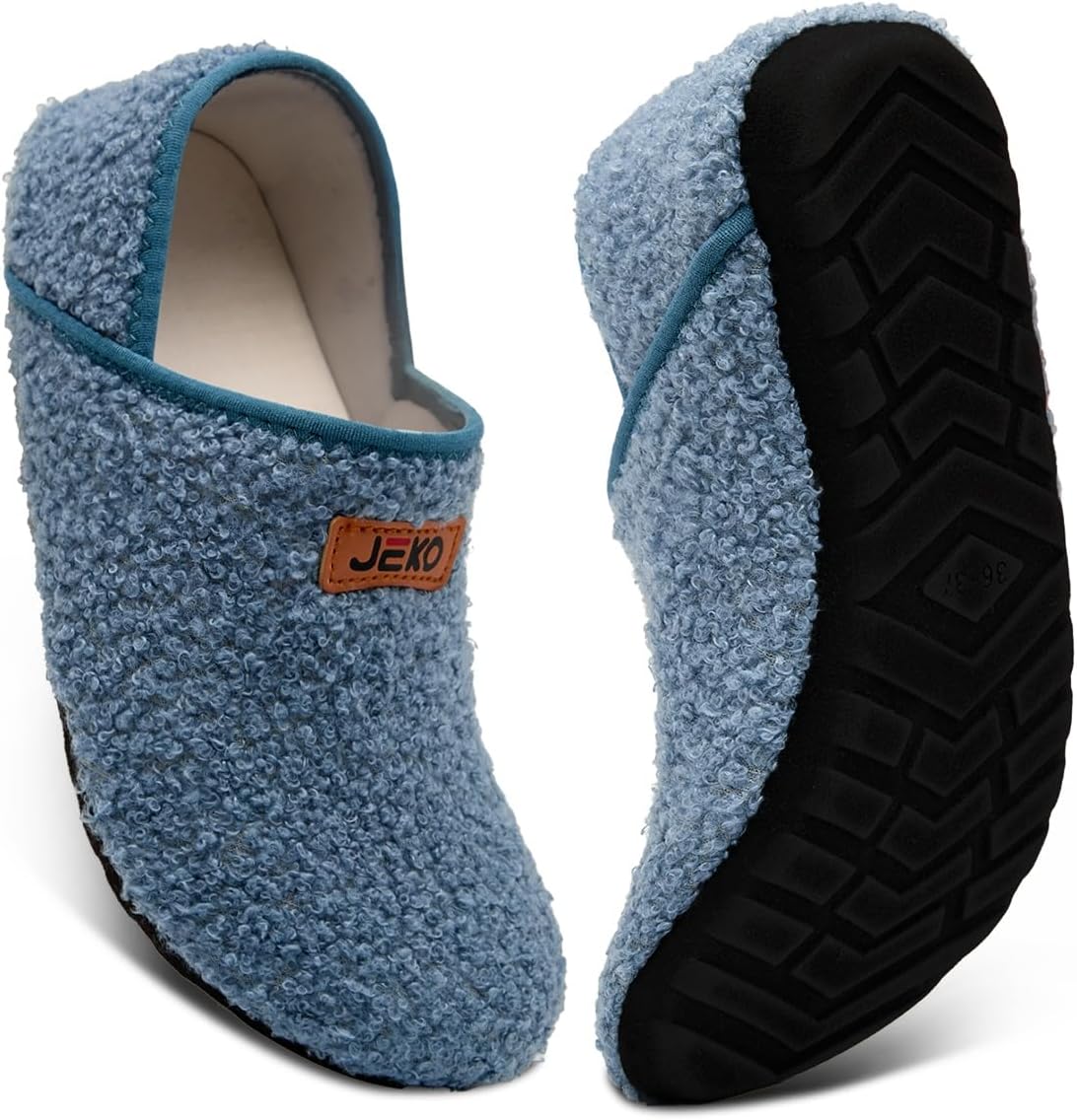 

Домашние тапочки UUBARIS для мужчин и женщин, пушистые носочные тапочки для путешествий и дома, йоги, с утолщенной подошвой, голубой