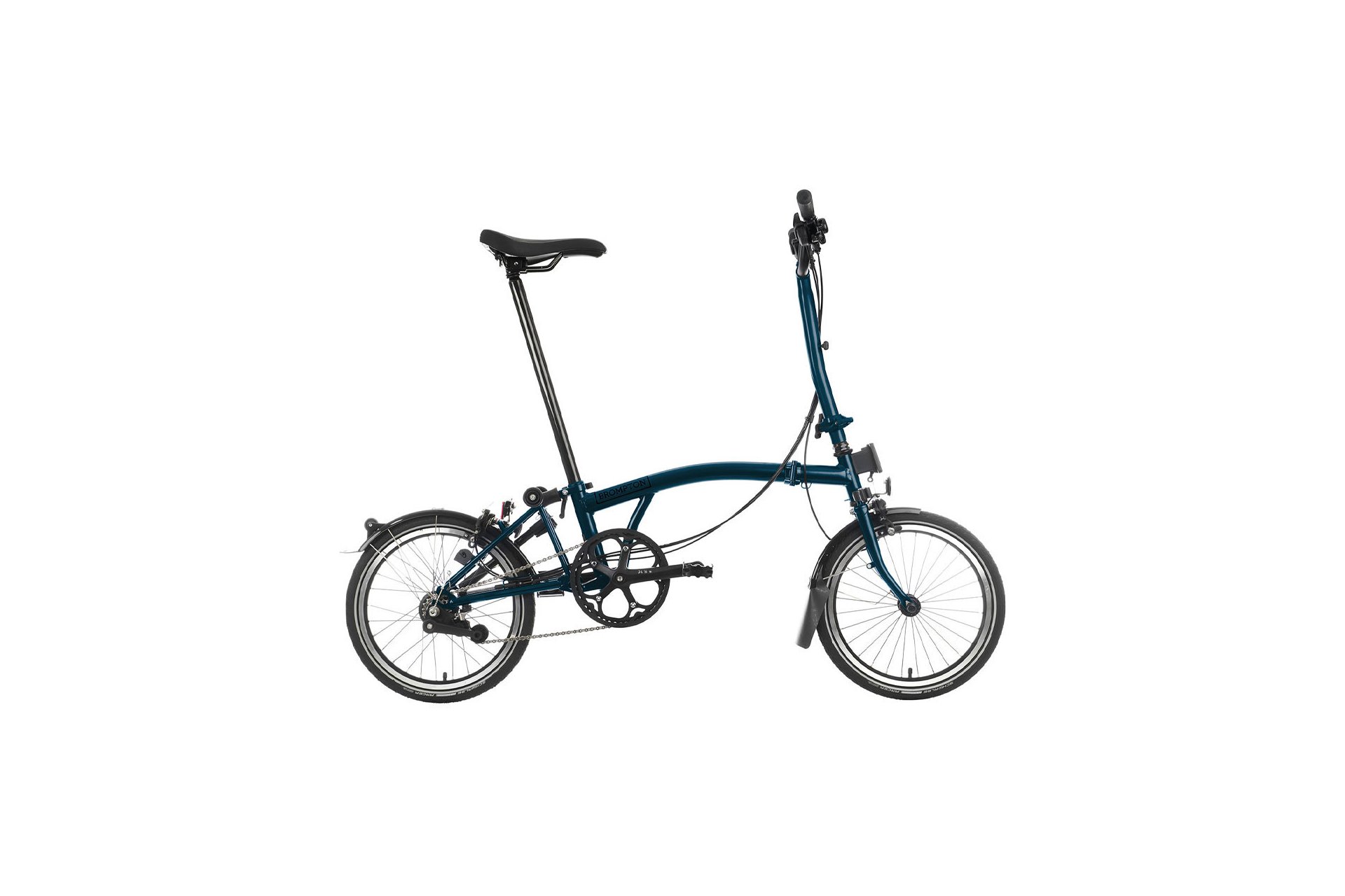 

Городской велосипед Brompton C line explore black edition - 16 дюймов - faltrahmen, blau | ocean blue, matt / ocean blue, matt