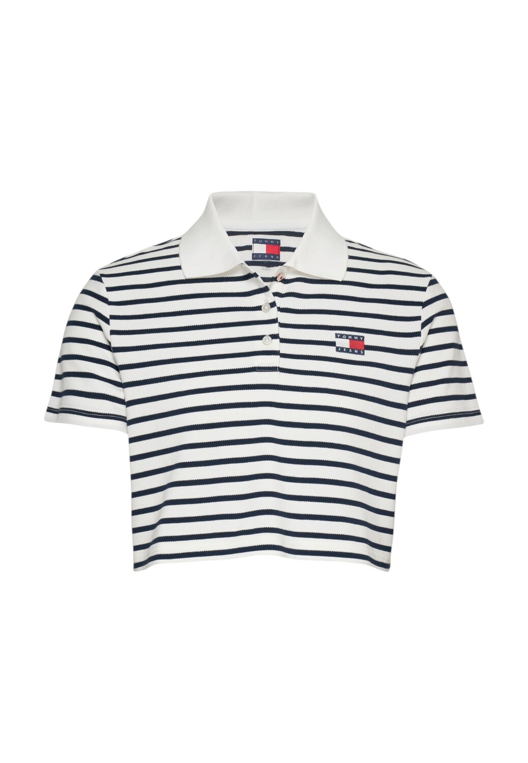 

Футболка поло женская Tommy Jeans укороченная, белый