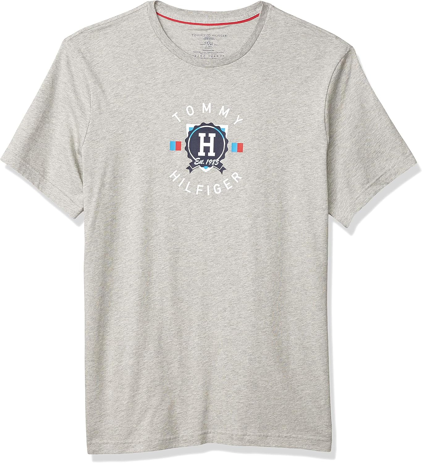 

Мужская футболка Tommy Hilfiger из джерси Sleep Lounge с круглым вырезом, Grey Heather