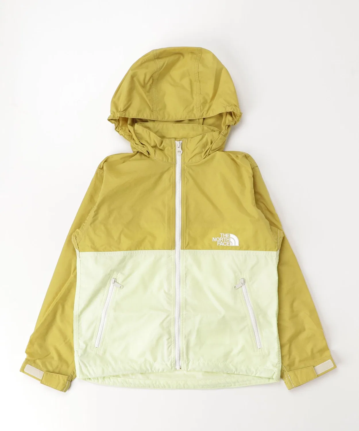 Ветровка детская The North Face Compact Jacket из нейлона, жёлто-зелёная
