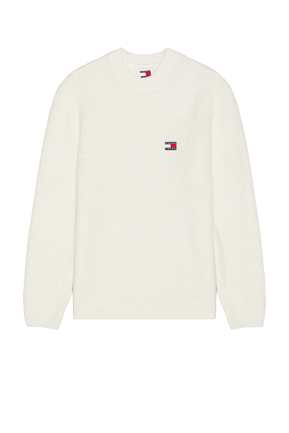 

Вафельный свитер Tommy Jeans, белый