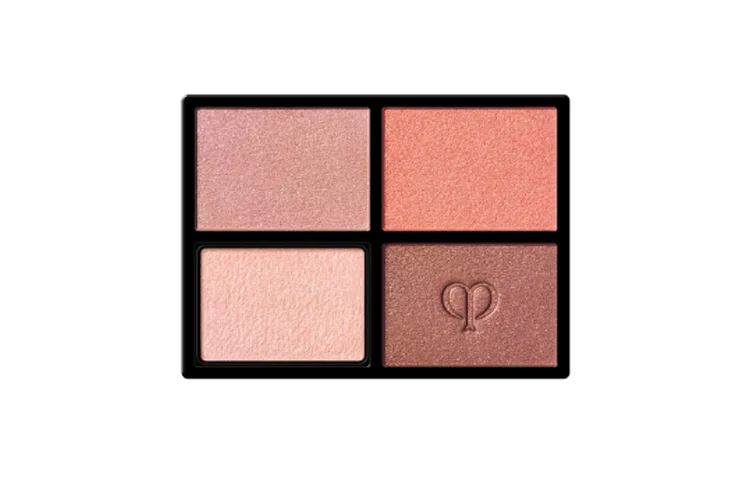 Clé De Peau Beauté Тени для век Starlight Diamond Radiance, 4 цвета, легко растушевываются, #8 Orange - Warm Sunset